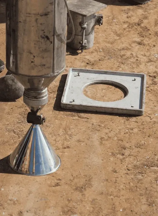 Control de Compactación en Obra con Cono de Arena en León